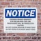 Signmission Entering Private Property Stay Below High OSHA Notice Sign, Plastic, 10in W x 7in L, 2PK OS-2PACK-NS-P-710-L-12089 - alternate 3